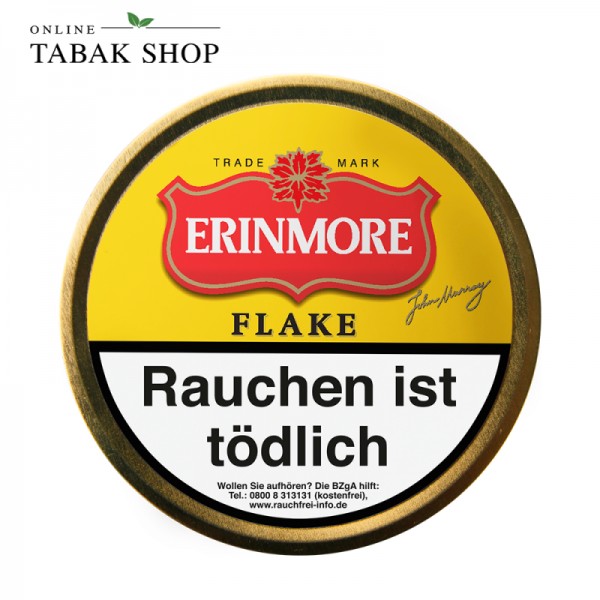 ERINMORE Flake Pfeifentabak Dose (1x 50g)