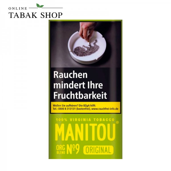 Manitou No. 9 Green Tabak Organic Blend 30g Pouch