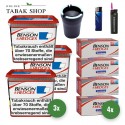 Benson & Hedges Volumentabak Red (3 x 255g) + 1.000 Hülsen (nach Wahl) + 1 Sturmfeuerzeug + 1 Feuerzeug + 1 Auto Aschenbecher