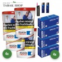 Benson & Hedges Volumentabak Red (4 x 135g) + 1.000 Hülsen (nach Wahl) + 1 Sturmfeuerzeug + 2 Feuerzeuge