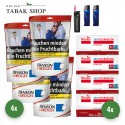 Benson & Hedges Volumentabak Red (4 x 135g) + 1.000 Hülsen (nach Wahl) + 1 Sturmfeuerzeug + 2 Feuerzeuge