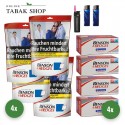 Benson & Hedges Volumentabak Red (4 x 135g) + 1.000 Hülsen (nach Wahl) + 1 Sturmfeuerzeug + 2 Feuerzeuge