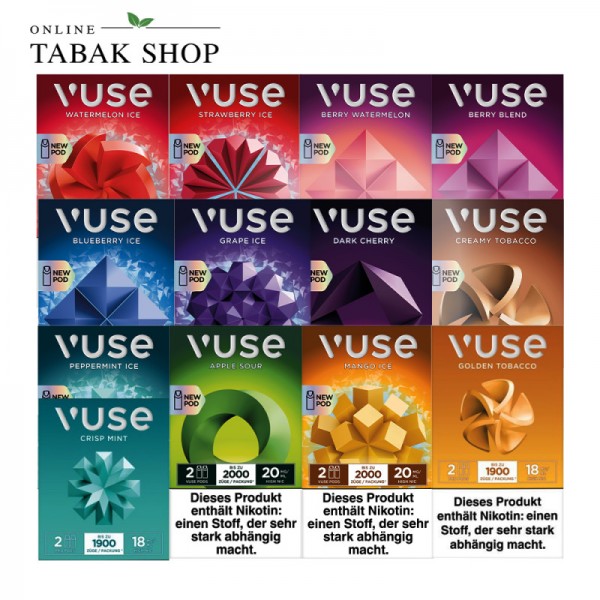 Vuse Pod (13 Sorten wählbar!) mit Nikotin