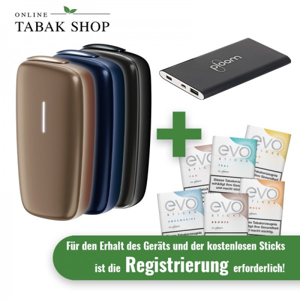 PLOOM X + Powerbank + bis zu 80 EVO Sticks nach Registrierung* von PLOOM
