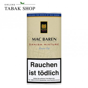 Mac Baren Danish Mixture Loose Cut Pfeifentabak 50g Pouch