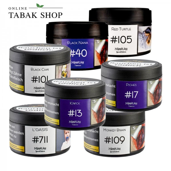 Nameless Shisha Tabak, verschiedene Aromen zur Auswahl 25g Dose