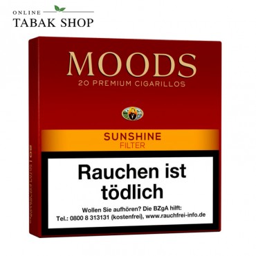 Moods Sunshine Filter Zigarillos 20er Schachtel