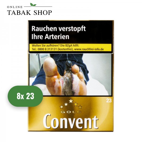 Convent Gold Zigaretten XL (8 x 23er)