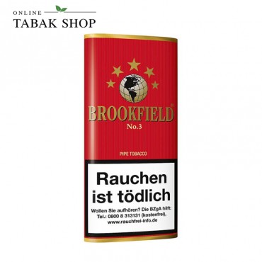 Brookfield No.3 Pfeifentabak 50g Pouch