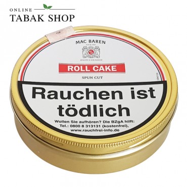 Mac Baren Roll Cake Spun Cut Pfeifentabak 100g Dose