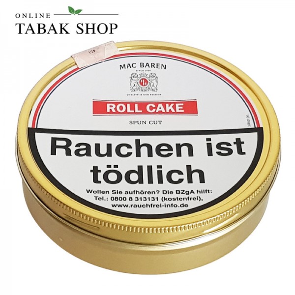 Mac Baren Roll Cake Spun Cut Pfeifentabak 100g Dose