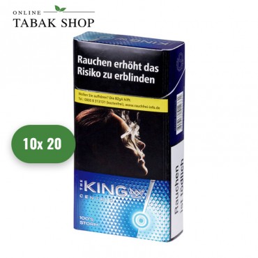 The King Centrio Storm 100's Zigaretten Long OP (10 x 20er)