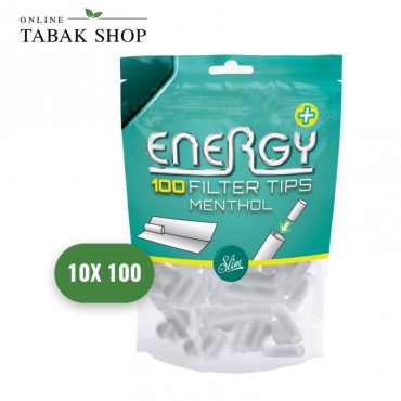 Energy (Elixyr) Menthol Slim Filter 6mm Beutel (10x 100 Stück)