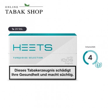 IQOS HEETS Turquoise (Menthol) Selection 20er Packung
