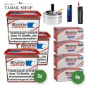 Benson & Hedges Volumentabak Red (3 x 255g) + 1.000 Hülsen (nach Wahl) + 1 Sturmfeuerzeug + 1 Feuerzeug + 1 Dreh Aschenbecher