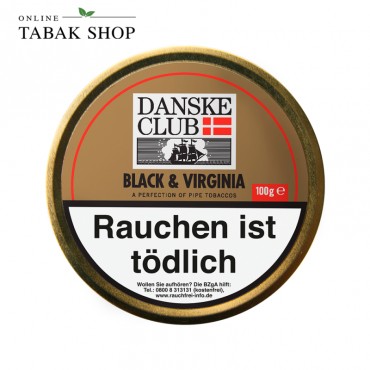 Danske Club Black & Virginia Pfeifentabak 100g Dose