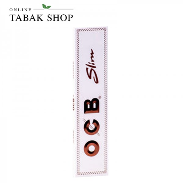 OCB White Long Slim Zigarettenpapier Blättchen (1x 32er)