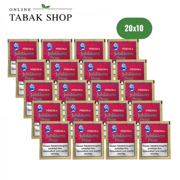 Pöschl Schnupftabak Jubiläumsprise Tüte (20 x 10g)