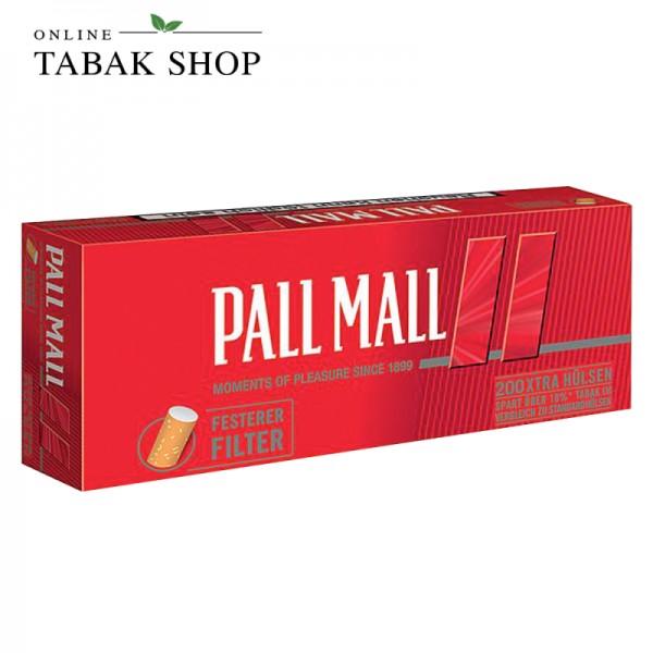 Pall Mall Red Xtra Hülsen 200er Packung