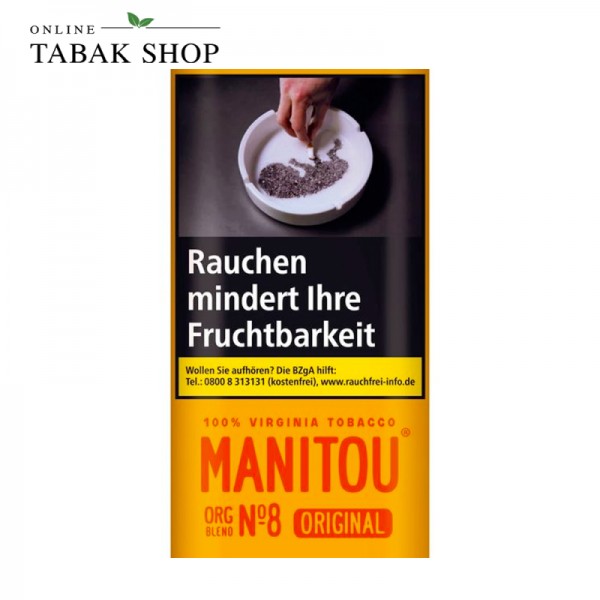 Manitou No. 8 Gold Tabak Organic Blend 30g Pouch