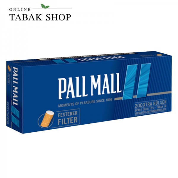 Pall Mall Blue Xtra Hülsen 200er Packung