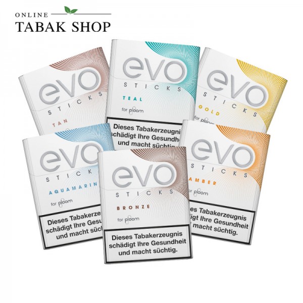 EVO Sticks für PLOOM Geräte Probierpaket (8x 20 Stück)