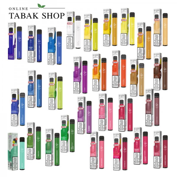 Elf Bar 600 Vape (mit Nikotin 20mg/ml) - Alle Sorten