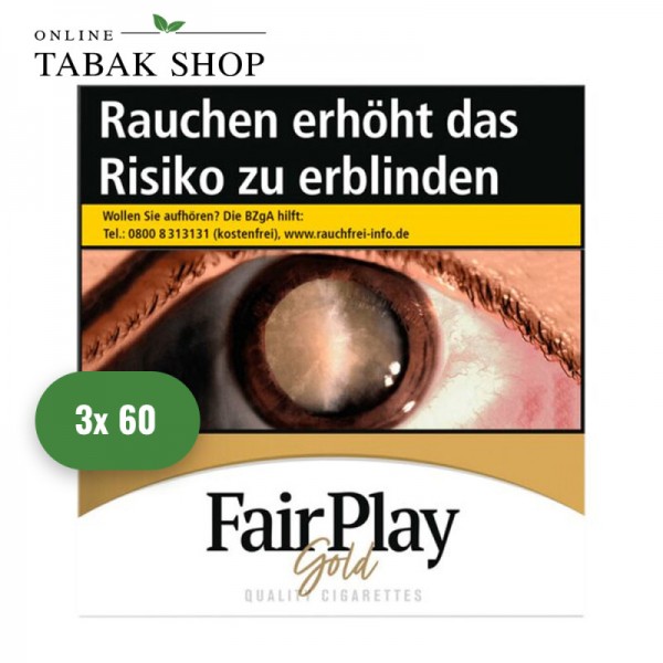 Fair Play Gold Filter Zigaretten Hercules (3 x 60er)