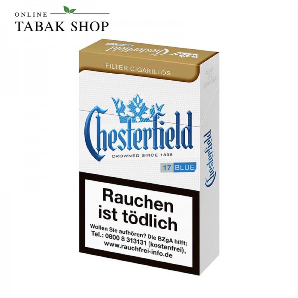 Chesterfield Blue King Size Filter Zigarillos 17er Packung