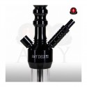 Amy Deluxe Shisha 070.02 Alu Zulu S Clear (Matt schwarze Säule) (64cm)