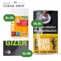 Chee Tah Tabak (10 x 30g) + GIZEH Black Fine Blättchen (10 x 100er) + GIZEH Slim Filter 6mm (10 x 120er)