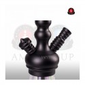 Amy Deluxe Shisha 340R Little Zuri Rainbow Clear (Matt Schwarze Säule) (62cm)