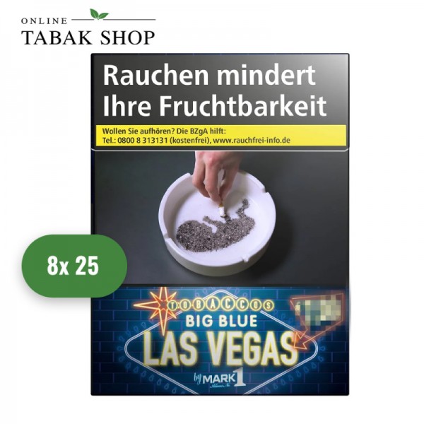 Las Vegas Big Blue Zigaretten XL (8 x 25er)