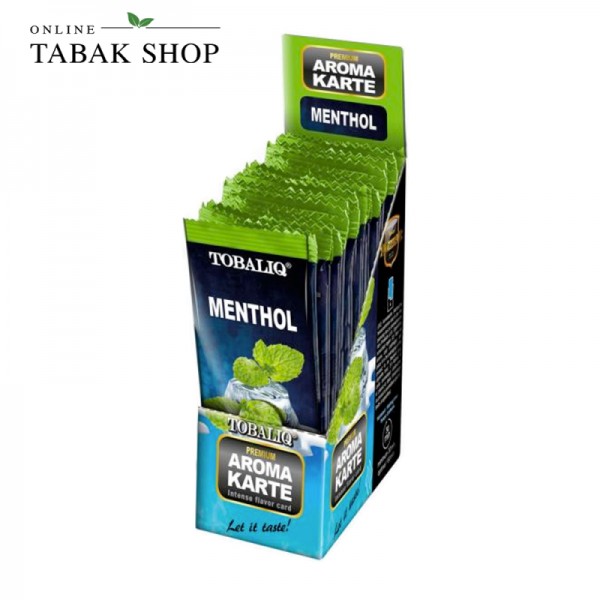 TobaliQ MENTHOL Aroma Karte