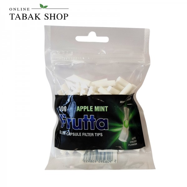 Frutta Click Filter Tips Apple Mint (Apfel-Minze) 6mm Slim 100er Beutel