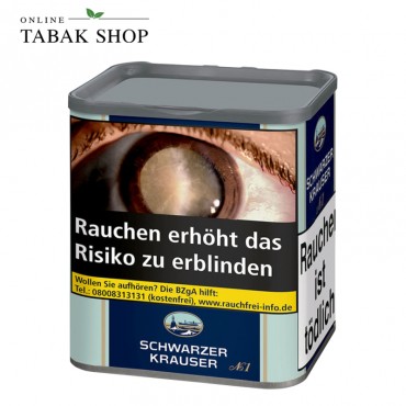 Schwarzer Krauser No. 1 Feinschnitt Tabak 68g Dose