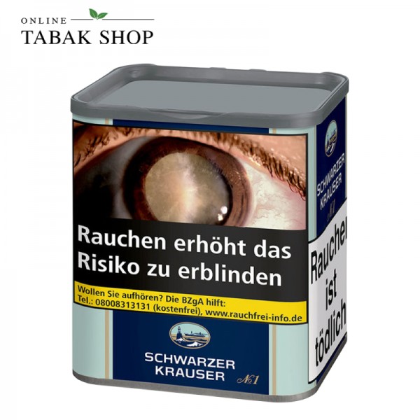 Schwarzer Krauser No. 1 Feinschnitt Tabak 68g Dose
