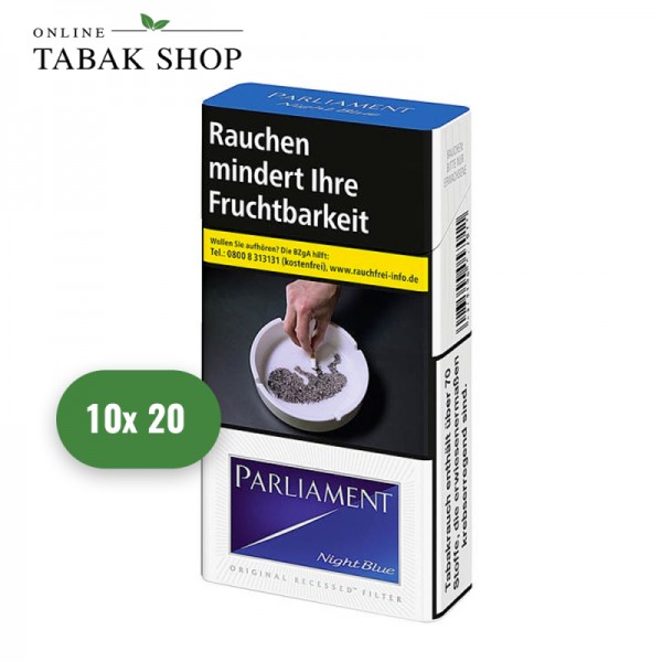 Parliament Night Blue Zigaretten Long OP (10 x 20er)