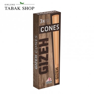 Gizeh Brown King Size Cones + Tip 3er Packung