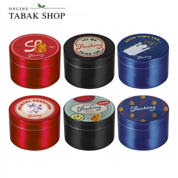 Smoking Grinder 4-teiling (6 Motive, nicht wählbar)