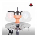 Amy Deluxe Shisha 066.01 Alu Deluxe Black (Chrome Säule) (81cm)