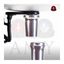 Amy Deluxe Shisha 066.01 Alu Deluxe Black (Chrome Säule) (81cm)