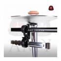 Amy Deluxe Shisha 066.01 Alu Deluxe Black (Chrome Säule) (81cm)