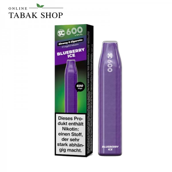 SC 600 Vape Einweg E-Shisha | Einweg E-Zigarette | alle Sorten | 17mg/ml Nikotin
