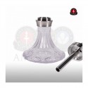 Amy Deluxe Shisha 115.03 Xpress Class Mini Clear (Edelstahl Säule) (46cm)