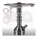 Amy Deluxe Shisha 115.03 Xpress Class Mini Clear (Edelstahl Säule) (46cm)