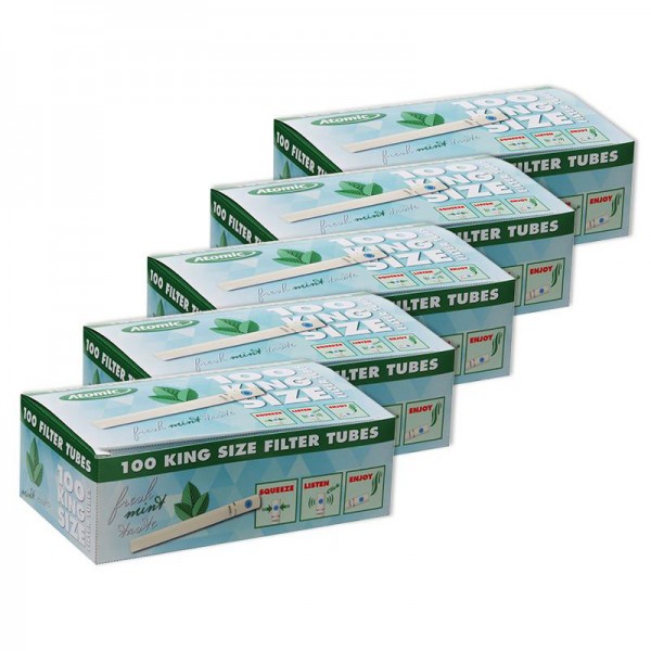 Atomic Menthol Klick-Hülsen mit Aromakapsel 100er Schachtel