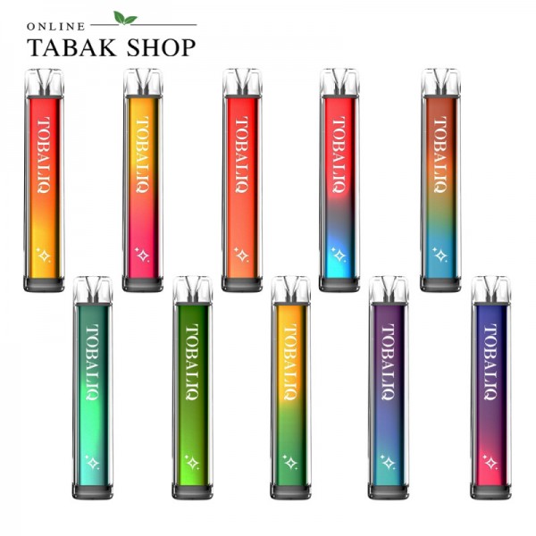 TOBALIQ Dazzle Vape Einweg E-Zigarette | viele verschiedene Sorten | 20mg/ml Nikotin