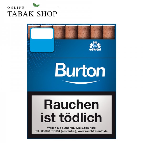 Burton Blue Naturdeckblatt Filterzigarillos 25er Packung