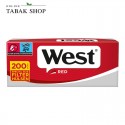 West Red Giga Volumentabak (2 x 170g) + West Red Hülsen (Special o. Normal)  + Sturmfeuerzeug + 1 TobaliQ Happy Smile Feuerzeug